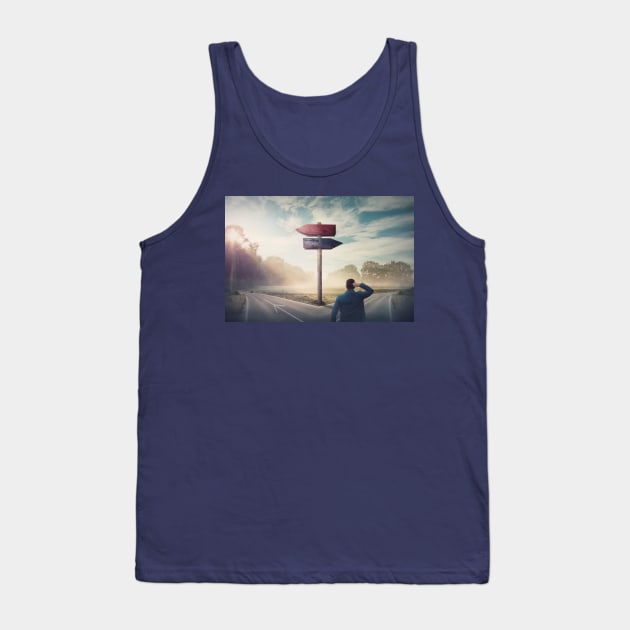 right or left? Tank Top by 1STunningArt